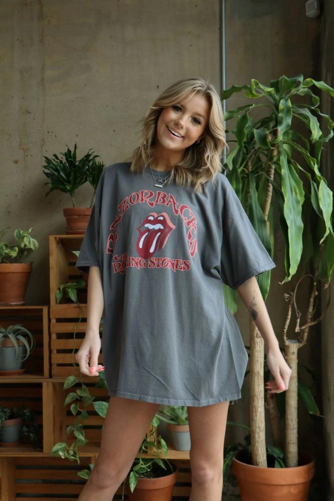 ROLLING STONES RAZORBACKS PSYCH THRIFTED TEE 